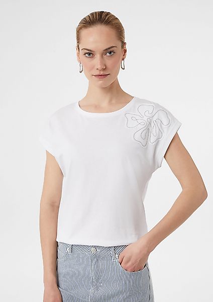 comma casual identity Kurzarmshirt T-Shirt mit günstig online kaufen