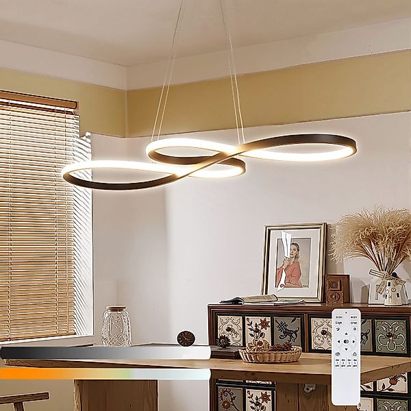 oyajia Deckenleuchte Musiknotenform LED Deckenlampe, Dimmbar günstig online kaufen
