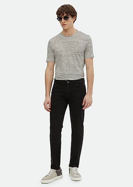 RAMSEY Regular-fit-Jeans Schwarze Slim Fit Denim Baumwollmischung Hose günstig online kaufen