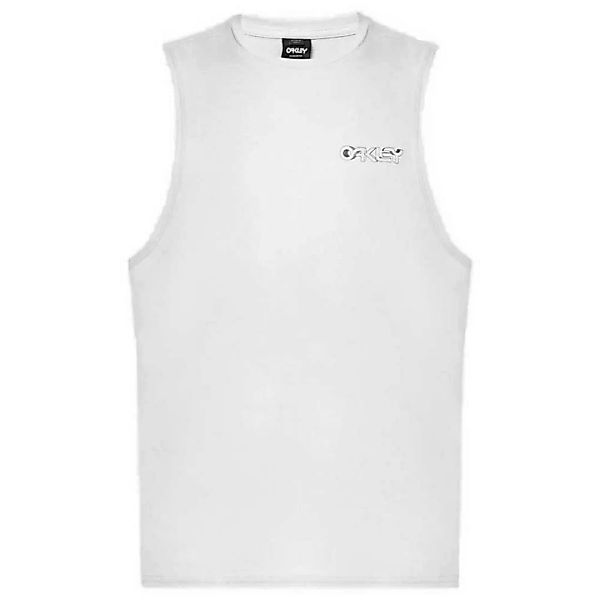 Oakley Apparel Interstellar Great Wave Ärmelloses T-shirt XL White günstig online kaufen