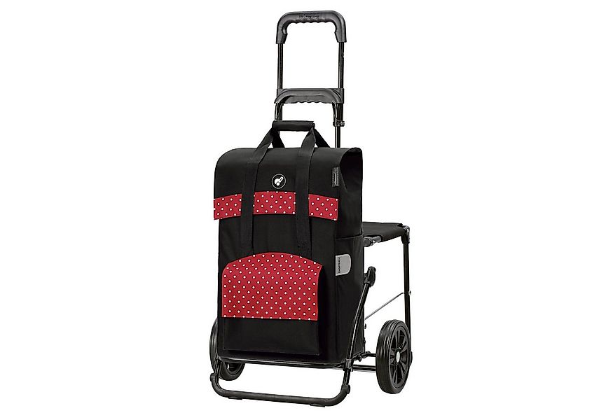 Andersen Einkaufstrolley Komfort Shopper Polly rot, klappbare Ladefläche, b günstig online kaufen