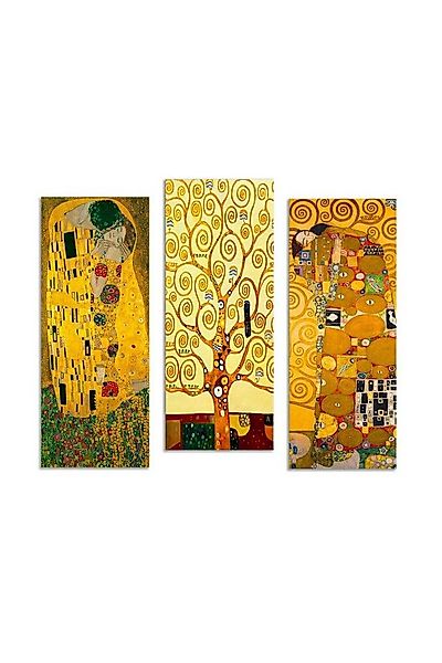 Wallity Leinwandbild 100% MDF (Thickness: 3 mm), 20 x 50 cm (3 Pieces), Gus günstig online kaufen