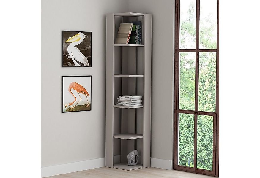 Decortie Eckregal Nati, Eck-Bücherregal, 34 x 34 x 161 cm günstig online kaufen