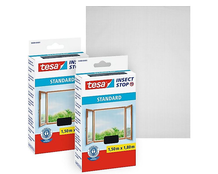 tesa Insektenschutz-Fensterrahmen Insect Stop Standard Fliegengitter für Fe günstig online kaufen