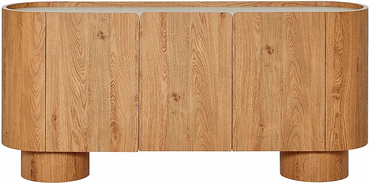 Jahnke Sideboard "CIRCO SB 160", (1 St.), Sideboard, 3-türig, gerundetes De günstig online kaufen