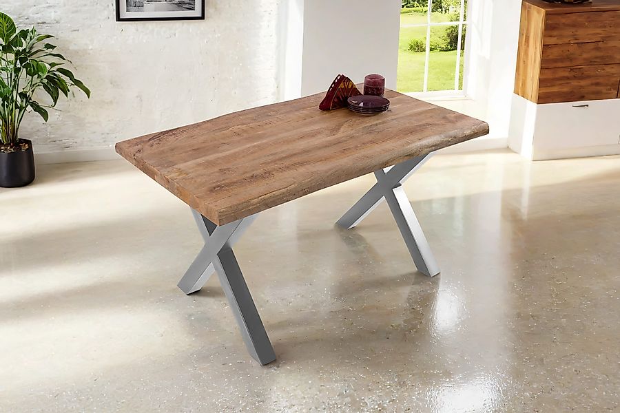 Loreno® Baumkantentisch Cali, massives Mangoholz, Baumkante, günstig online kaufen