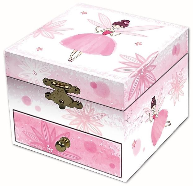 Musicboxworld Spieluhr Schmuckkästchen - Ballerina – rosa/weiß mit zauberha günstig online kaufen