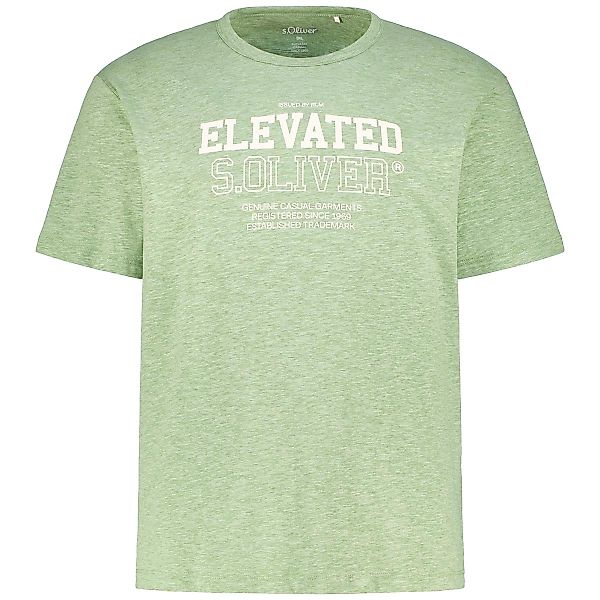 s.Oliver T-Shirt mit Print Farbe grün Größe: 3XL günstig online kaufen