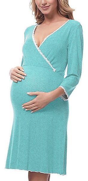 Be Mammy Umstandsnachthemd Damen Umstands Nachthemd günstig online kaufen
