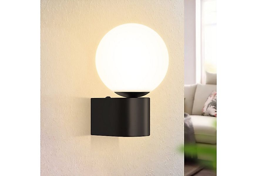 ZMH Wandleuchte Innen Flurlampe Schwarz-Weiß G9 Wandbeleuchtung Glaskugel W günstig online kaufen
