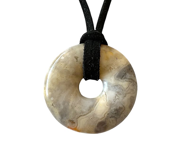 Steinfixx® Lange Kette echter Edelsteindonut 30 günstig online kaufen