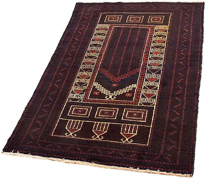 morgenland Orientteppich »Belutsch - 130 x 82 cm - dunkelbraun«, rechteckig günstig online kaufen