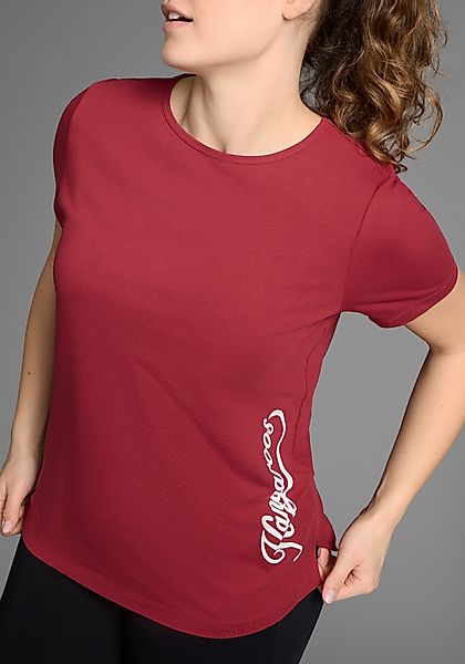 KangaROOS T-Shirt Kurzarm, figurumspielend, unifarben, Rundhalsausschnitt, günstig online kaufen
