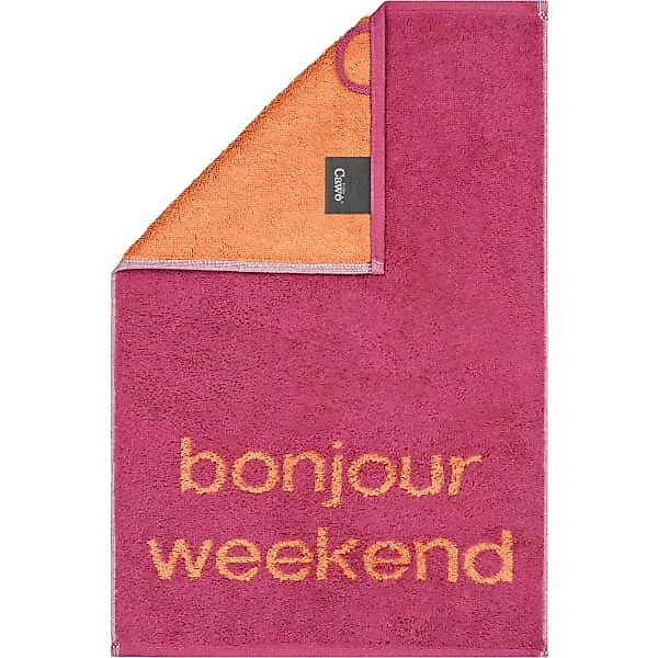 Cawö Gästetücher Postcard Towels Edition 100 - Farbe: bonjour weekend - 05 günstig online kaufen
