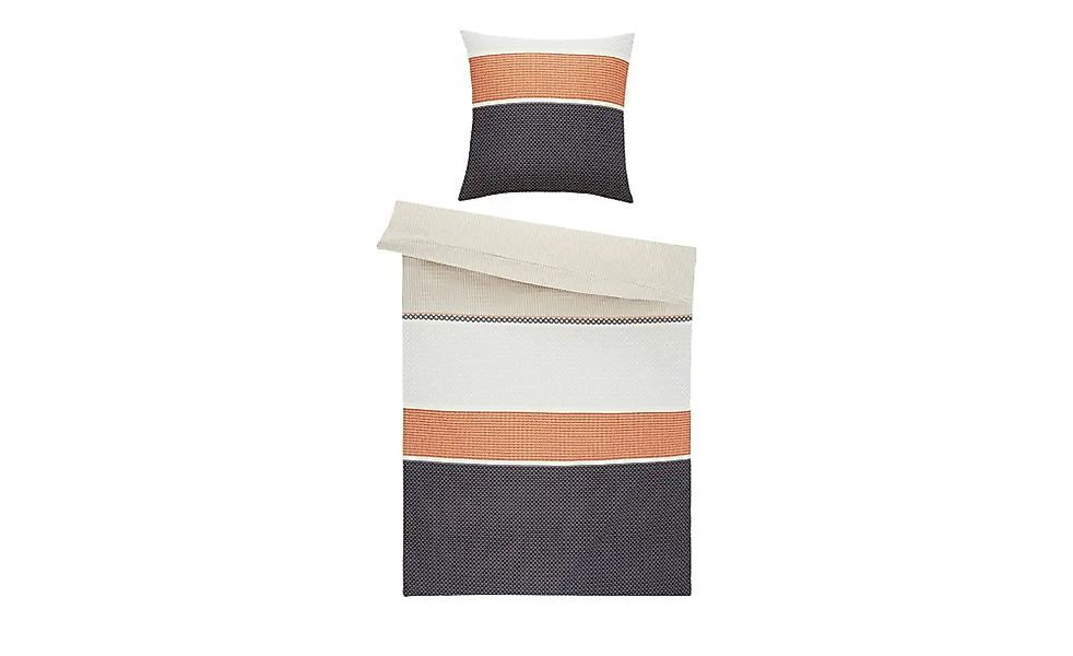 Como Green Mako-Satin Bettwäsche   ¦ orange ¦ Maße (cm): B: 135 Bettwaren > günstig online kaufen