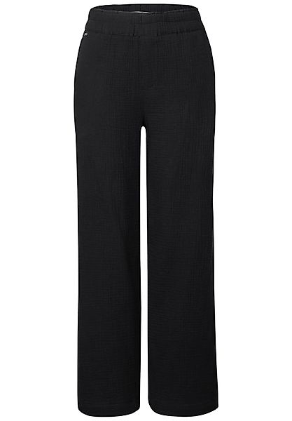 STREET ONE Stoffhose Wide Leg Musselin günstig online kaufen