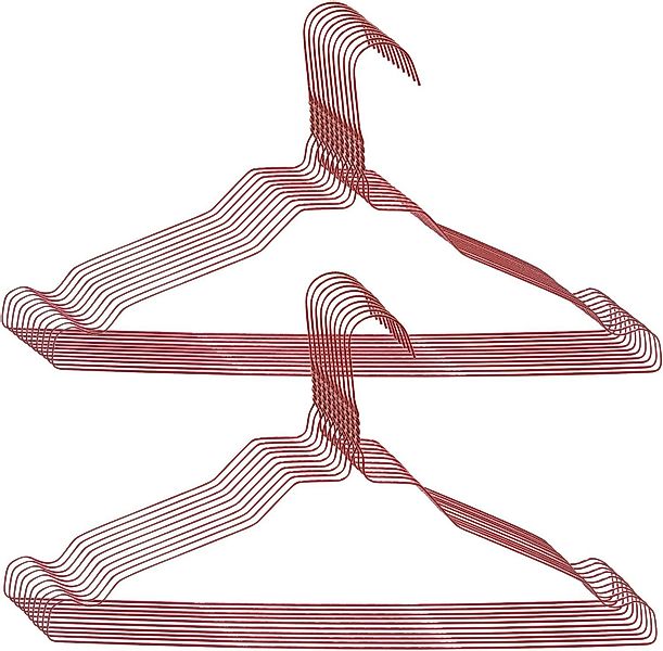 RSR Hangers Kleiderbügel Drahtbügel Metall Rot günstig online kaufen