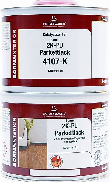 BORMA Treppen- und Parkettlack 2K PU Parkettlack A+B Matt 1 Liter günstig online kaufen