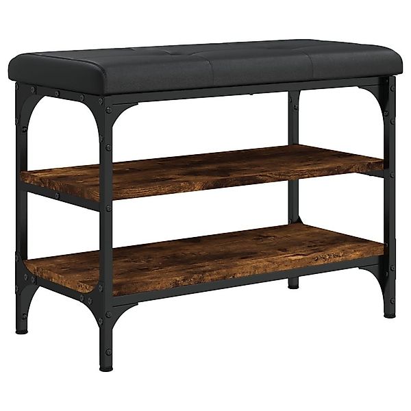 vidaXL Sitzbank Schuhbank Räuchereiche 62x32x47 cm günstig online kaufen