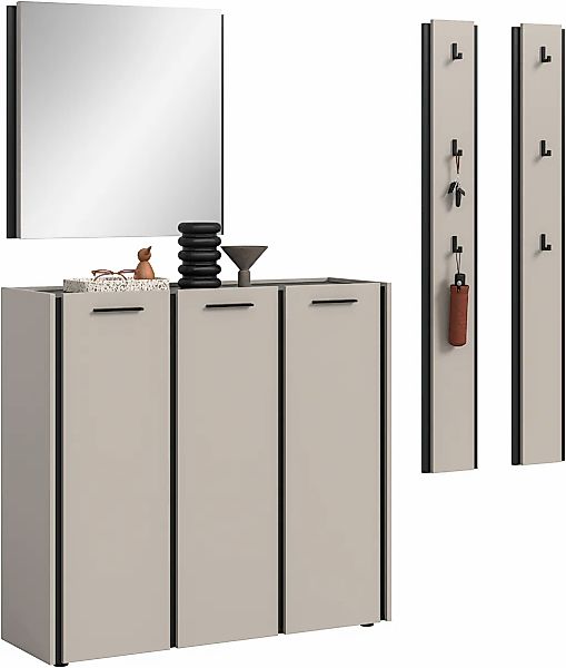 Home affaire Garderoben-Set "RAK, 4-teilige Garderoben-Kombination, Breite günstig online kaufen