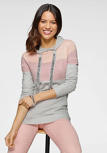 Laura Scott Strickpullover mit Kapuze und günstig online kaufen