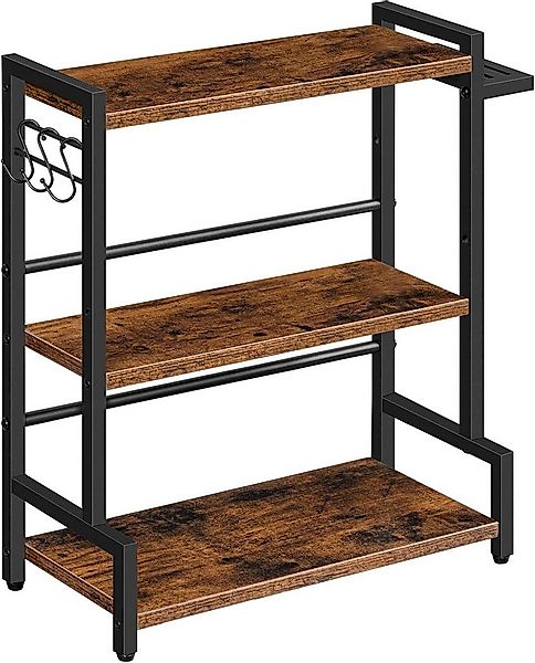 Hoobro Küchenregal Gewürzregal mit 3 Haken, mit Messerhalter, Verstellbare günstig online kaufen