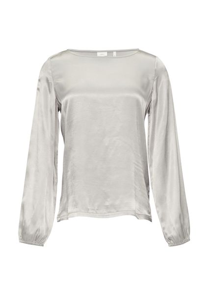 s.Oliver Langarmbluse T-Shirt Blusenshirt mit Materialmix günstig online kaufen