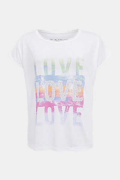 six-o-seven T-Shirt Six-o-Seven T-Shirt mit LOVE Print in WHITE günstig online kaufen