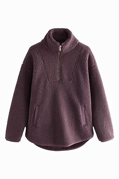 Next Fleecepullover Fleece mit halben Reißverschluss und Veloursfutter (1-t günstig online kaufen