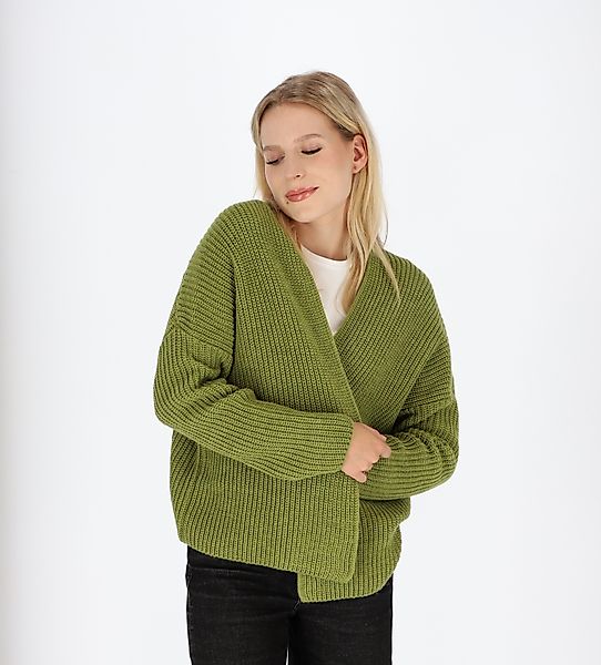 halsüberkopf Accessoires Strickjacke vorne offen aus günstig online kaufen