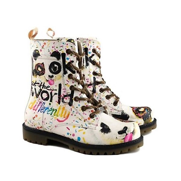 LaMarta Damenstiefel Vegan, Weiß boots, Schnürboots, günstig online kaufen