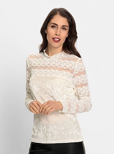 heine T-Shirt Spitzen-Shirt günstig online kaufen