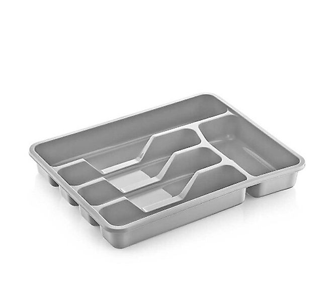 Michelino Besteckkasten in Grau - Schubladeniensatz 38,5 x 31 x 7 cm (1 St) günstig online kaufen