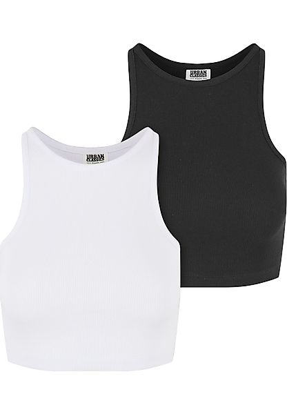 URBAN CLASSICS Tanktop "Urban Classics Ladies Organic Cropped Rib Top 2-Pac günstig online kaufen