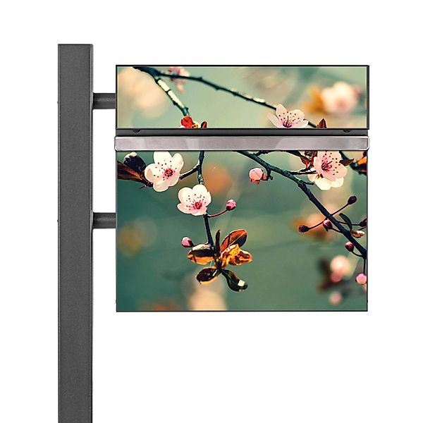 Banjado Standbriefkasten Anthrazit 45x120x16.5cm Groß Inkl. Montagematerial günstig online kaufen