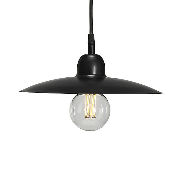 PR Home Hängeleuchte Como, schwarz, Ø 28 cm, Metall, Stecker günstig online kaufen