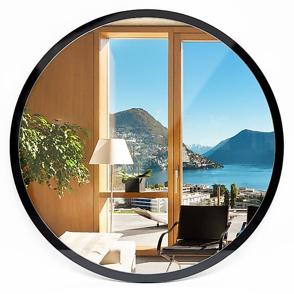 Tulup Badspiegel Rund Spiegel mit Glas günstig online kaufen