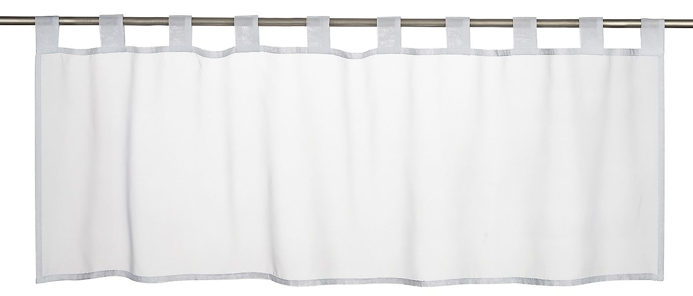 ELBERSDRUCKE Scheibengardine Bistrogardine Basic weiß 48x140 günstig online kaufen