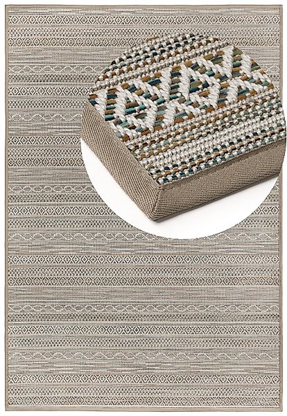 Dekowe Teppich »Joy Barbados beig«, rechteckig, 10 mm Höhe, meliert, gestre günstig online kaufen