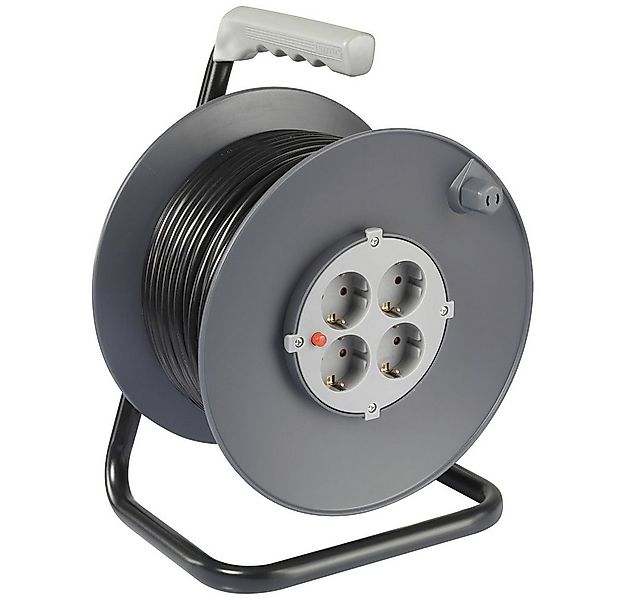 Sygonix Sygonix SY-5655926 Kabeltrommel 25 m Schwarz Schutzkontakt-Stecker günstig online kaufen