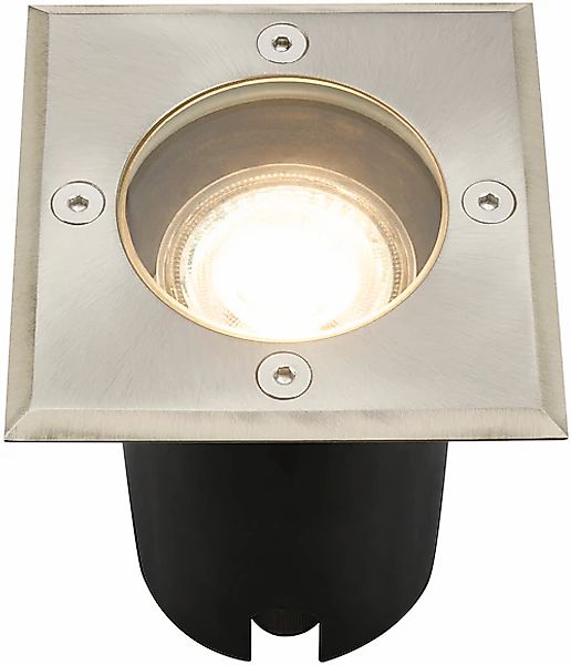 Telefunken Outdoor Bodeneinbauleuchte, Schutzart IP67, für GU 10 Leuchtmitt günstig online kaufen