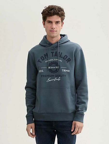 TOM TAILOR Sweatshirt Hoodie Sweatshirt mit Logo-Print günstig online kaufen