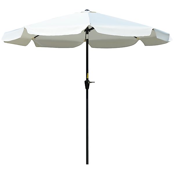 Outsunny Sonnenschirm für den Garten 2,7x2,7m neigbar mit Kurbel, Luftaufna günstig online kaufen