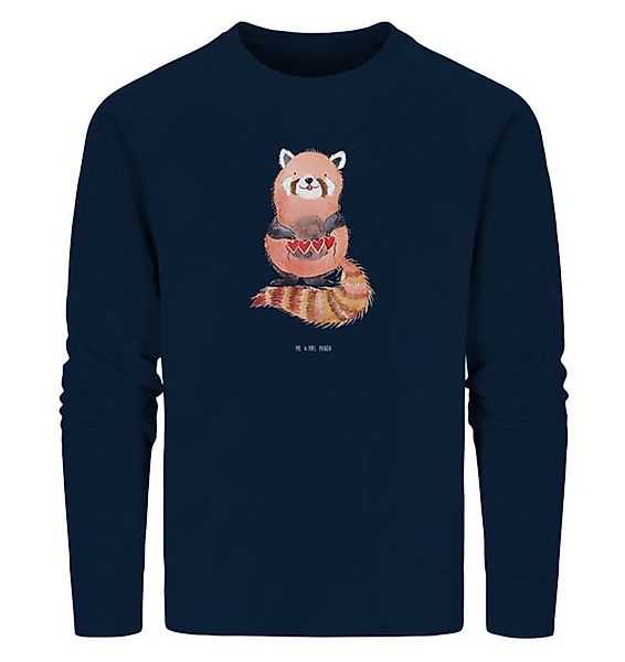 Mr. & Mrs. Panda Longpullover Roter Panda Größe M - French Navy - Geschenk, günstig online kaufen