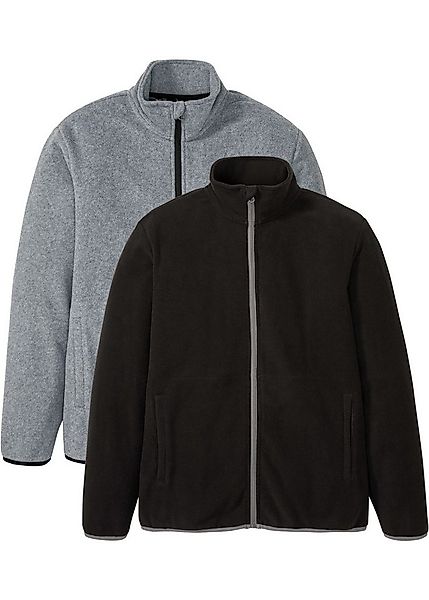 bonprix Fleecejacke (Packung, 2-St., 2) Fleecejacke (2er Pack) mit Stehkrag günstig online kaufen