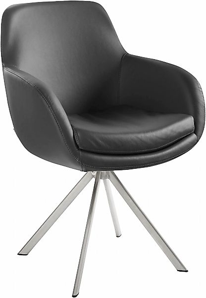 Musterring Esszimmerstuhl "Tavia", (Set), 2 St., Echtleder, Stativgestell E günstig online kaufen