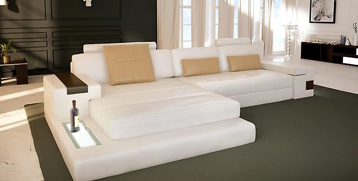 JVmoebel Ecksofa Ecksofa mit USB Polster Wohnlandschaft Eck Garnitur Ecke L günstig online kaufen