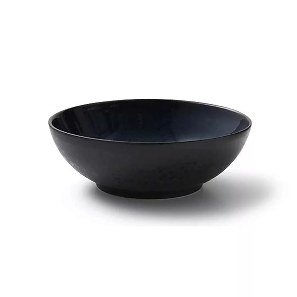 Bitz Black Salatschüssel matt black / shiny dark blue 30 cm (schwarz) günstig online kaufen