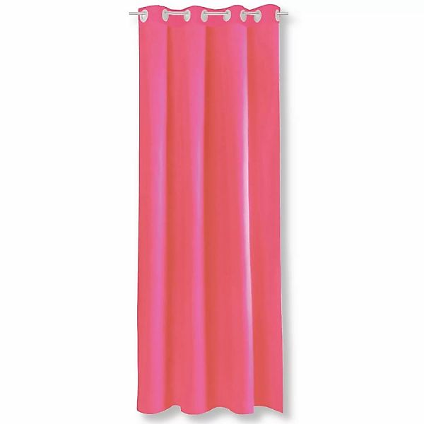 Bestlivings Dekoschal Ellen Ösen 140 cm x 145 cm Pink günstig online kaufen