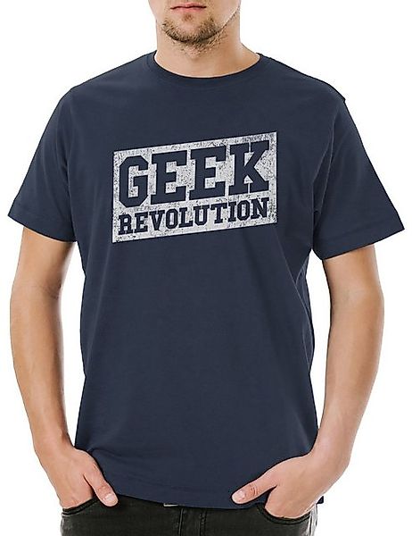 Urban Backwoods Print-Shirt Urban Backwoods Geek Revolution Herren T-Shirt günstig online kaufen